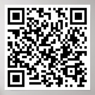 QR Code \1 Poster