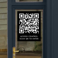 QR Code Access Control | Black Door Lock Entry