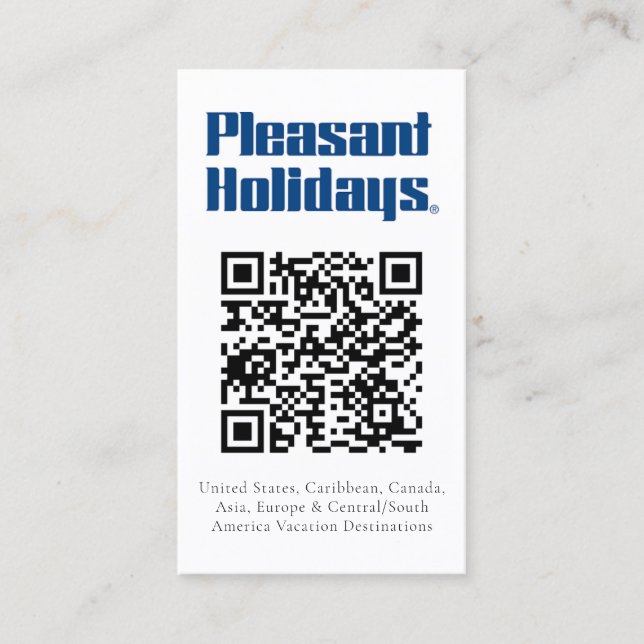 QR Code Add A Logo Double Sided Business Card (Front)