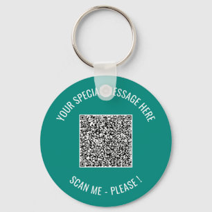 QR Code Add Special Message Keychain Surprise Gift