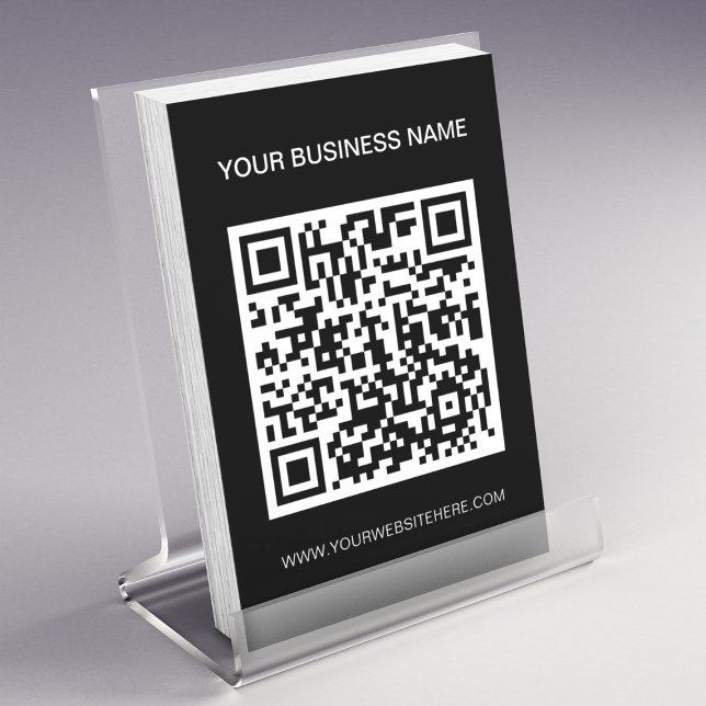 QR Code Advertising Promotional Black Flyer (Creator Uploaded)