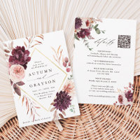 QR Code All In One Autumn Romance Wedding