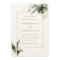 QR Code All In One Tropical Leaves Gold Wedding