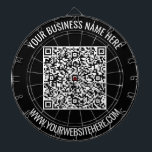 QR Code and Custom Text Dart Board - Choose Colour<br><div class="desc">Custom Colours and Font - Dart Board with Your QR Code and Custom Text Professional Personalised Business Name Website Promotional Company Dartboards / Gift - Add Your QR Code - Image or Logo / Name - Company / Website or E-mail or Phone - Contact Information / Address - Resize and...</div>