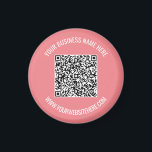 QR Code and Custom Text Personalised Magnet<br><div class="desc">Magnet with Your QR Code and Custom Text Professional Personalised Business Name Website Promotional Company Magnets / Gift - Add Your QR Code - Image or Logo / Name - Company / Website or E-mail or Phone - Contact Information / Address - Resize and Move or Remove / Add Elements...</div>
