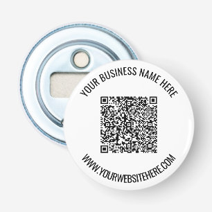 QR Code and Custom Text Professional Personalised Bottle Opener