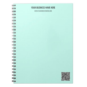 QR Code and Custom Text Professional Personalised Notebook