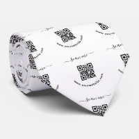 QR code and custom text