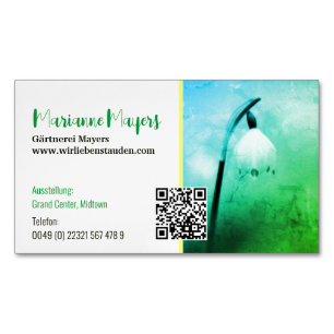 QR code and Photography  Magnetic Business Card
