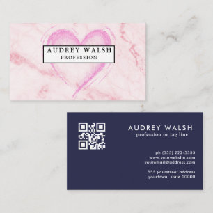 QR CODE Animal Skin Leopard spot earth colours Bus Business Card
