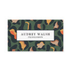 QR CODE  Animal Skin Leopard spot earth colours  