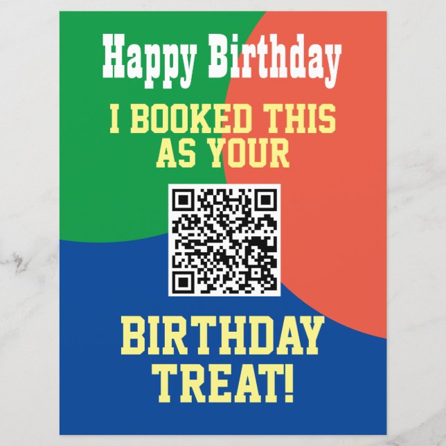 QR Code Announcement. (Front)
