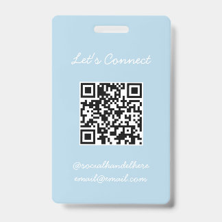 QR Code Badge ID Badge