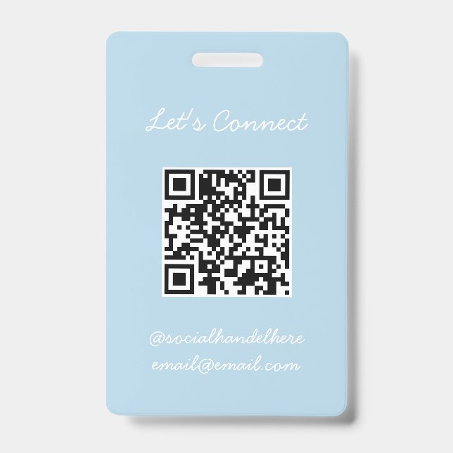 QR Code Badge ID Badge (Front)