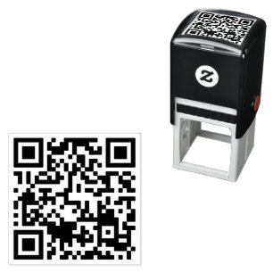 QR Code Bezos' Wealth Self-inking Stamp