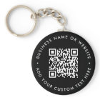 QR Code | Black Business Modern Budget Round