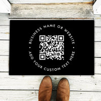 QR Code | Black Business Modern Minimal Welcome