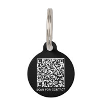 QR Code black scannable contactless contact Info