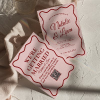 QR Code Bold Modern Colourful Whimsical Wedding