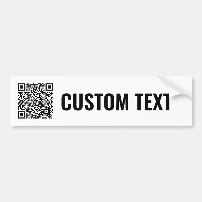 QR Code Bumper Sticker (Front)