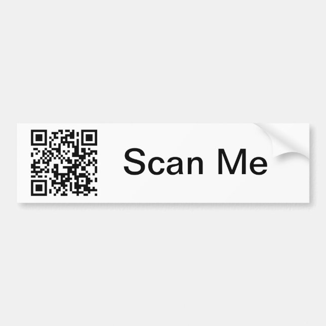 QR Code Bumper Sticker (Front)