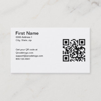 QR code business card