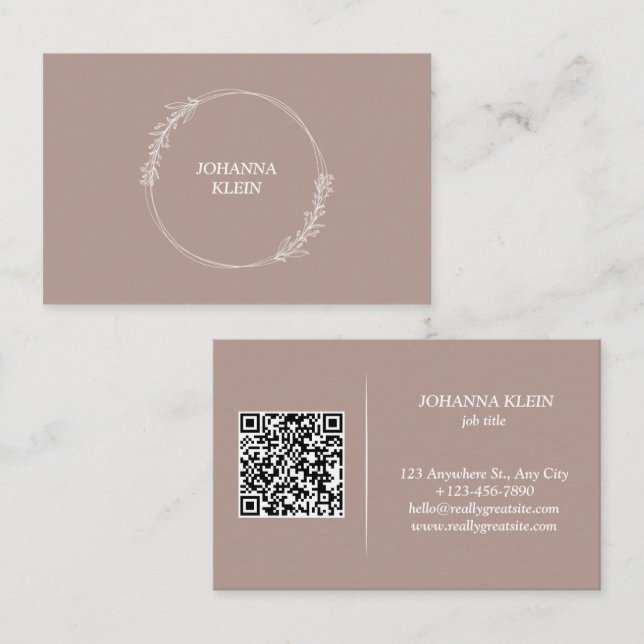 QR Code Business Card (Front/Back)