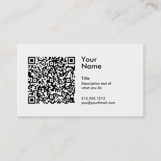 QR Code Business Card (Front)