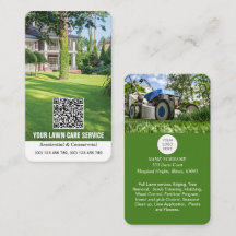 QR code business card for Lawn Care
