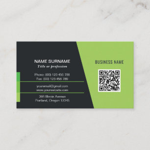 QR code business card for professionals