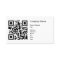 QR Code Business Card Template - Horizontal