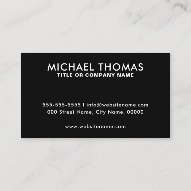 QR Code Business Logo | Black Modern Professional  Business Card (Back)
