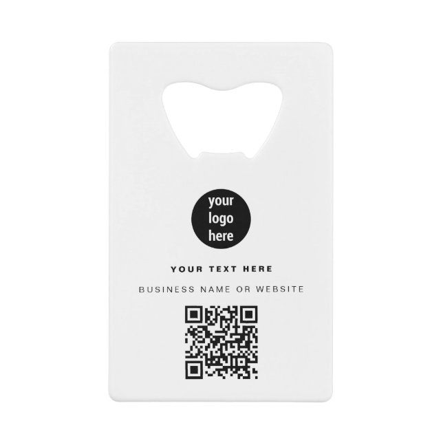 QR Code Business Logo Modern Minimalist Business  (Front)