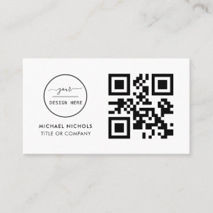 QR Code Business Logo    Modern Professional  Busi Business Card