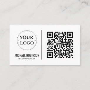 QR Code Business Logo Modern Professional  Business Card