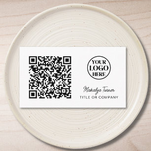 QR Code Business Logo Modern Professional Business Card