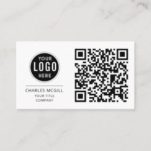 QR Code Business Logo Modern Professional Card