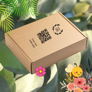 QR Code   Business Logo Modern Professional Self-inking Stamp