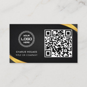 QR Code Business Logo Professional & Modern Business Card