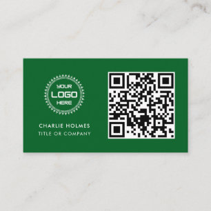 QR Code Business Logo Professional & Modern Business Card