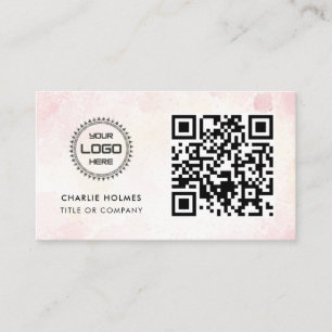QR Code Business Logo Professional & Modern Business Card