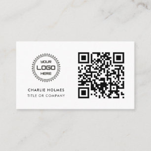 QR Code Business Logo   Professional & Modern  Card