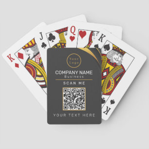QR Code Business Logo Professional Playing Cards