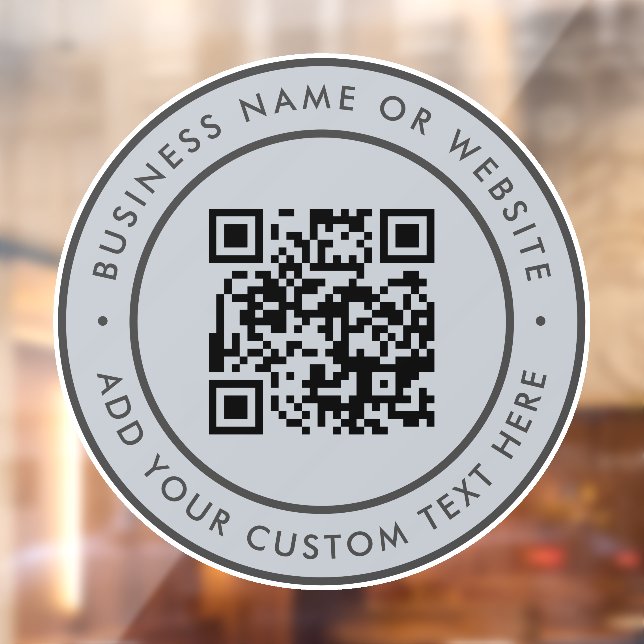 QR Code | Business Minimal Scannable Round (Sheet 2)