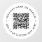 QR Code | Business Minimal White Scannable Round