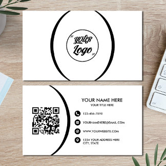 QR Code Business Modern Professional Business Card