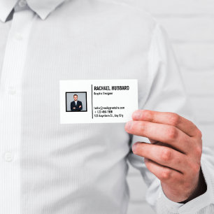 QR Code Business Professional Picture Modern Business Card