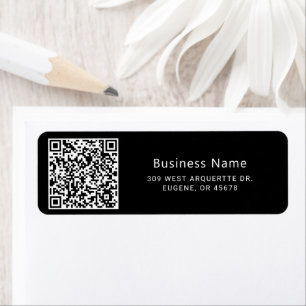 QR Code Business Return Address Label