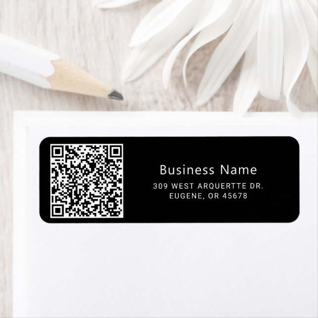 QR Code Business  Return Address Label (Insitu)