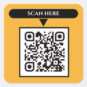 QR Code Business Square Stickers